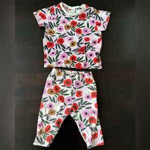 UNIQLO by Marimekko collaboration Kids  Set in Pink, Red & Green size 18-24M